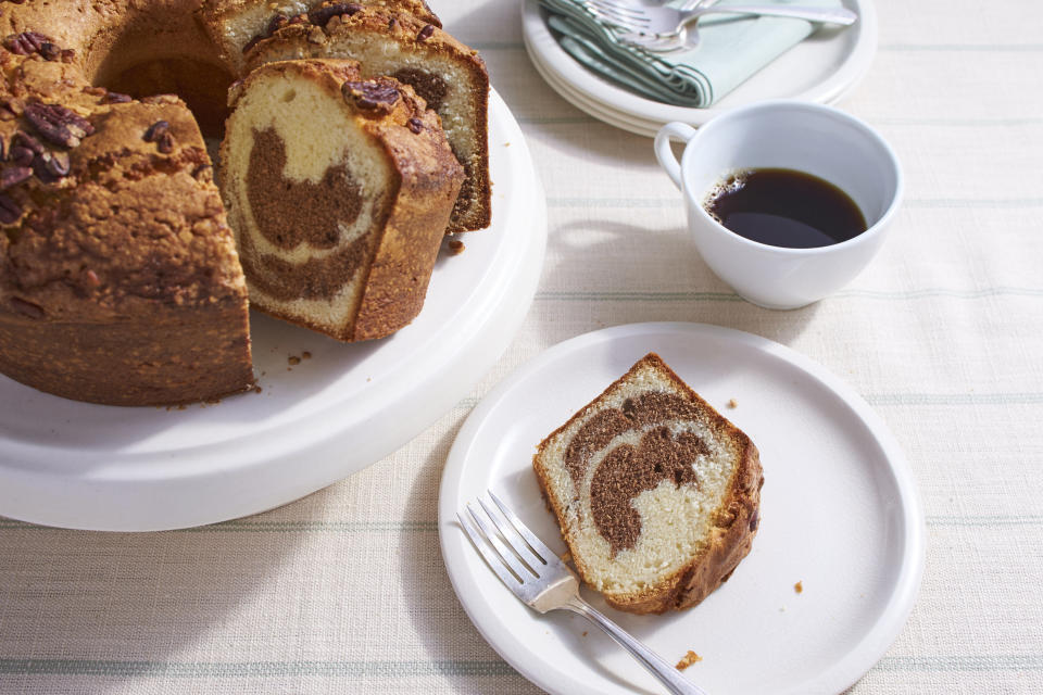 Marbled Pecan Pound Cake