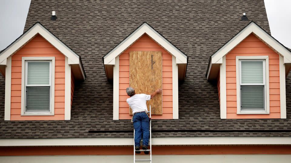 Florida residents have been battening down the hatches in preparation for the category 4 hurricane.