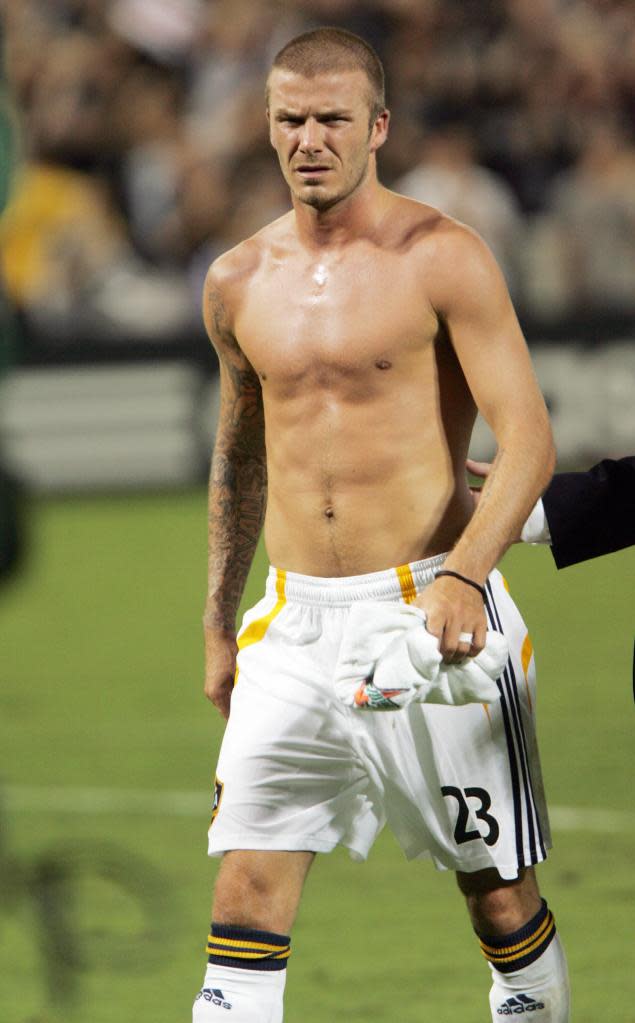 The soccer superstar’s small, symmetrical, “almond-shaped” nips have cashed-up men forking out $5,000 for a procedure to perfect their pecs. AFP via Getty Images