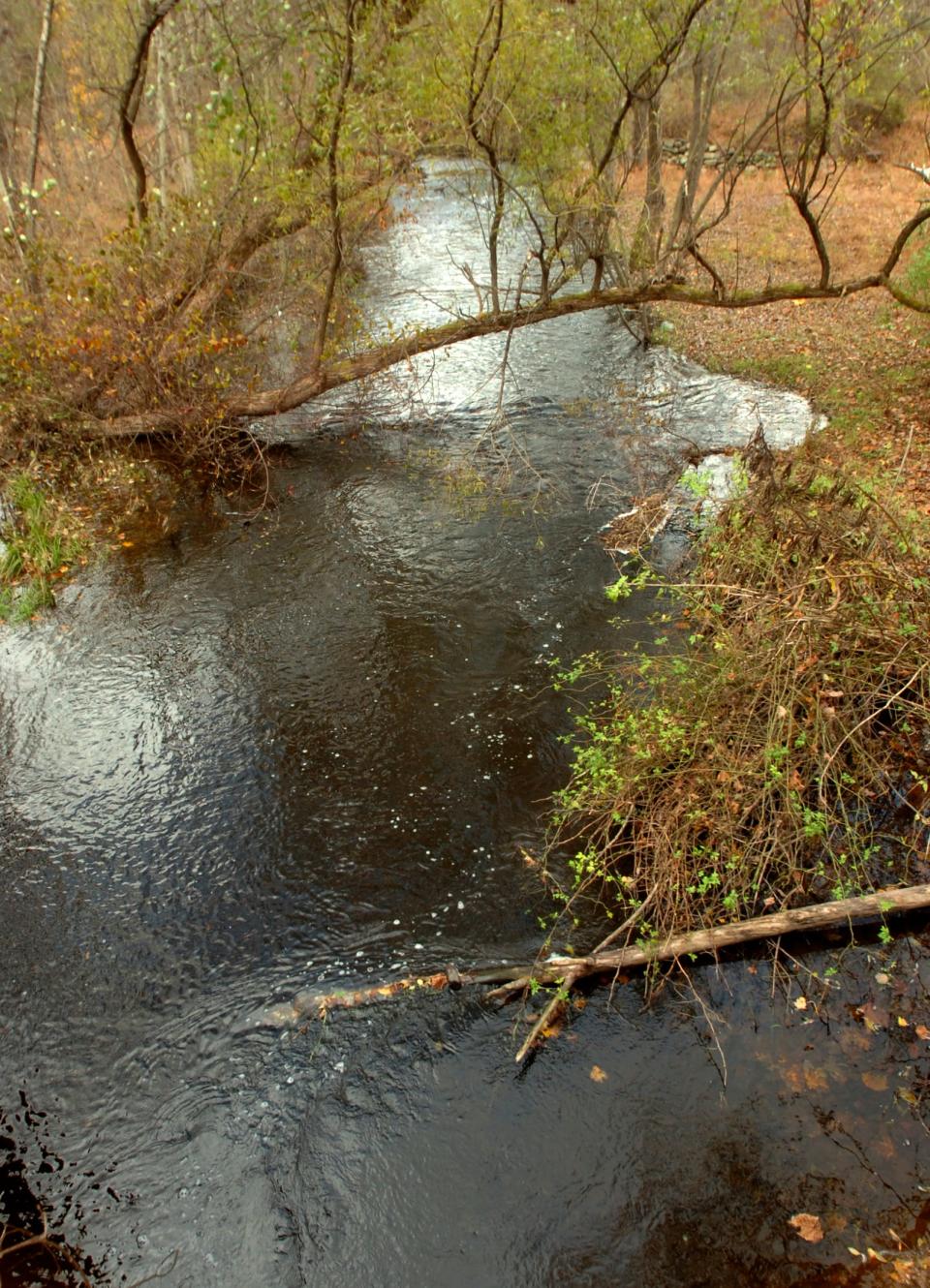 Sambo Creek runs beneath Fawn Road near East Stroudsburg on Oct. 20, 2011.
