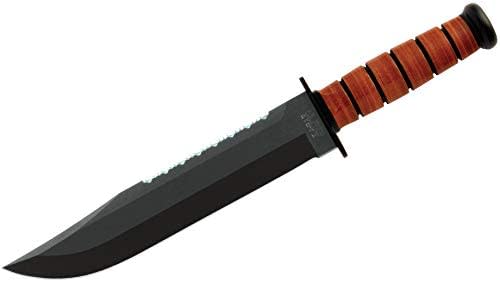 Ka-Bar Leather Handled Big Brother Knife