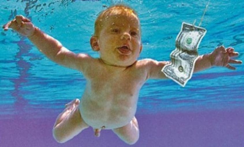 1991 Nirvana album cover "Nevermind"