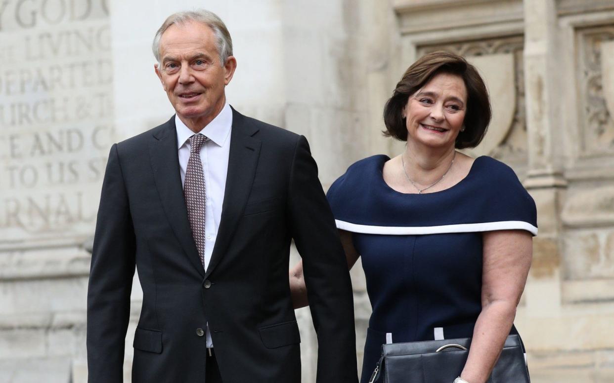 Cherie Blair and her husband, former prime minister Tony Blair - Yui Mok 