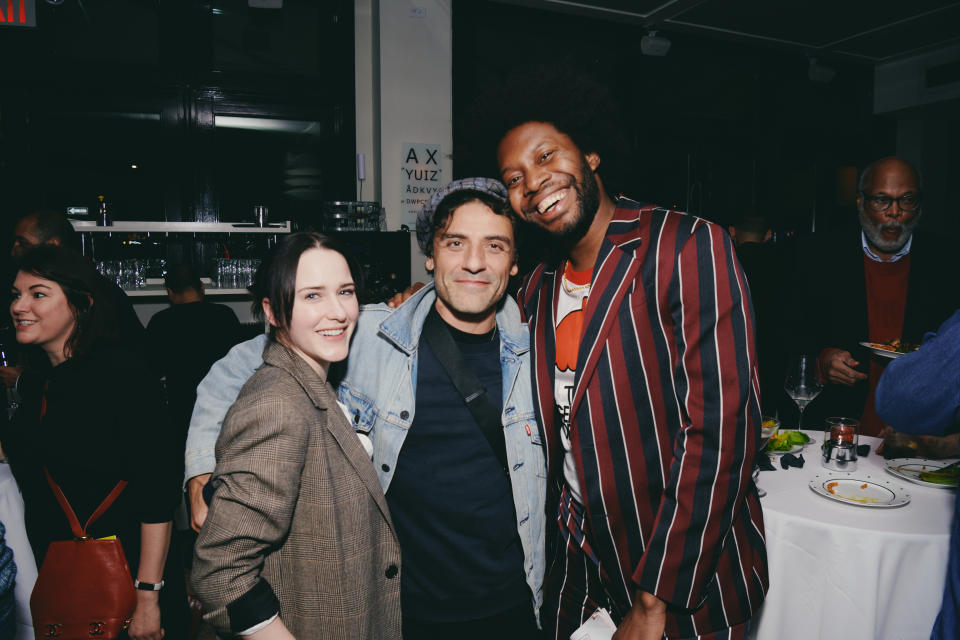 Rachel Brosnahan, Oscar Isaac and Jeremy O. Harris