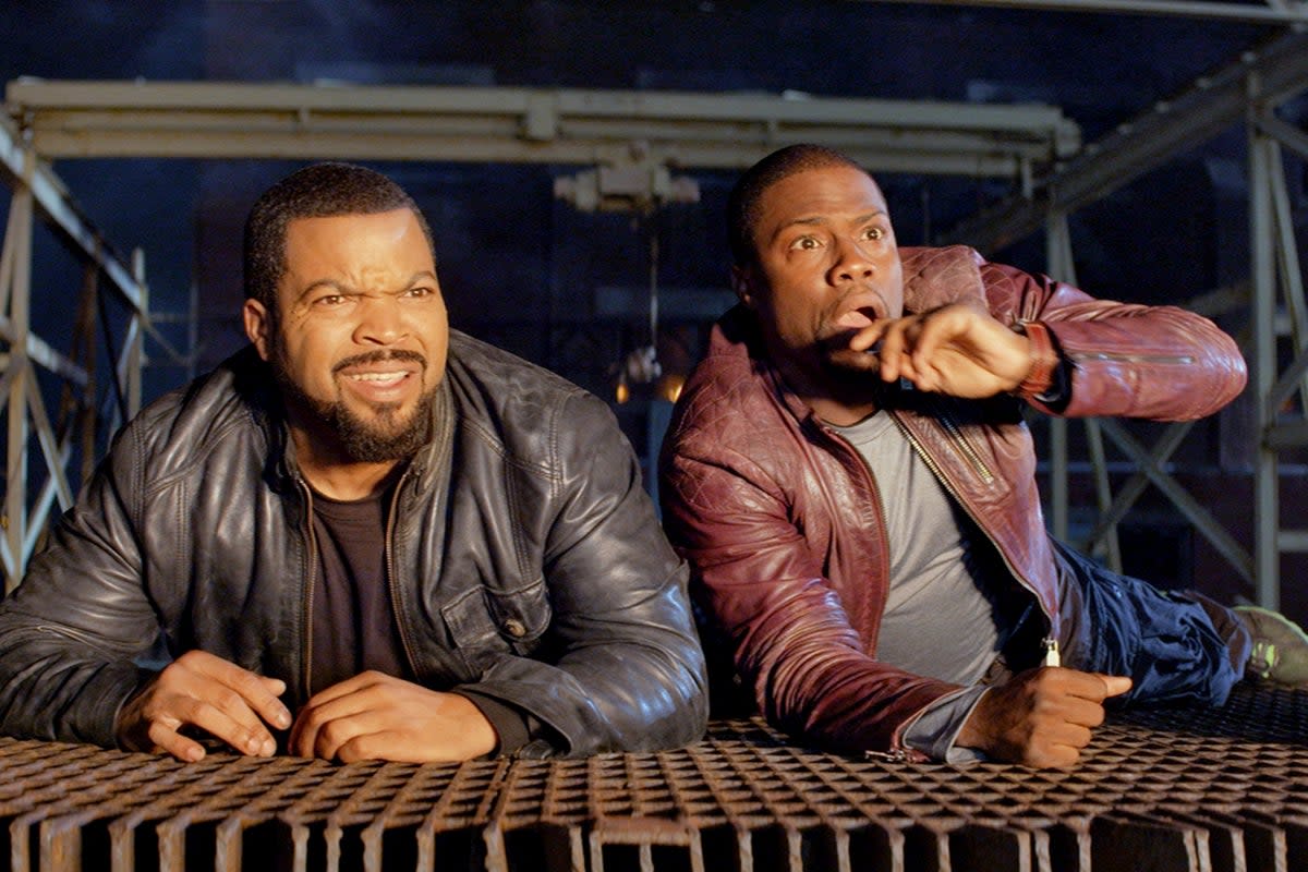 Cop to it: Ice Cube and Hart in ‘Ride Along’ (Universal)