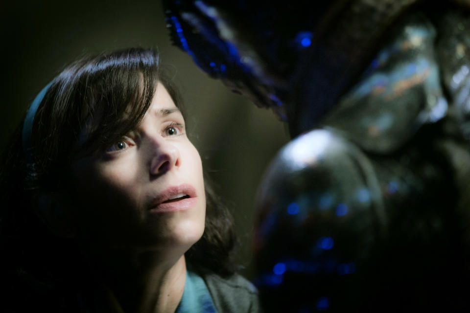 Sally Hawkins and Doug Jones as the lovers in <em>The Shape of Water</em>. (Photo: Fox Searchlight/Courtesy Everett Collection)