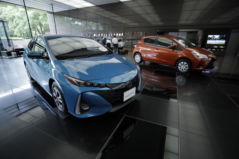 The 2017 Prius Prime, a plug-in hybrid, and newer used models of the car are among the top picks for used cars for teen drivers, according to Consumer Reports. / Credit: Bloomberg