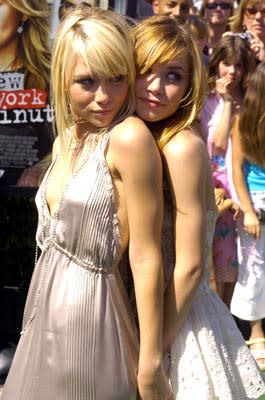 Ashley Olsen and Mary-Kate Olsen at the world premiere of Warner Brothers' New York Minute