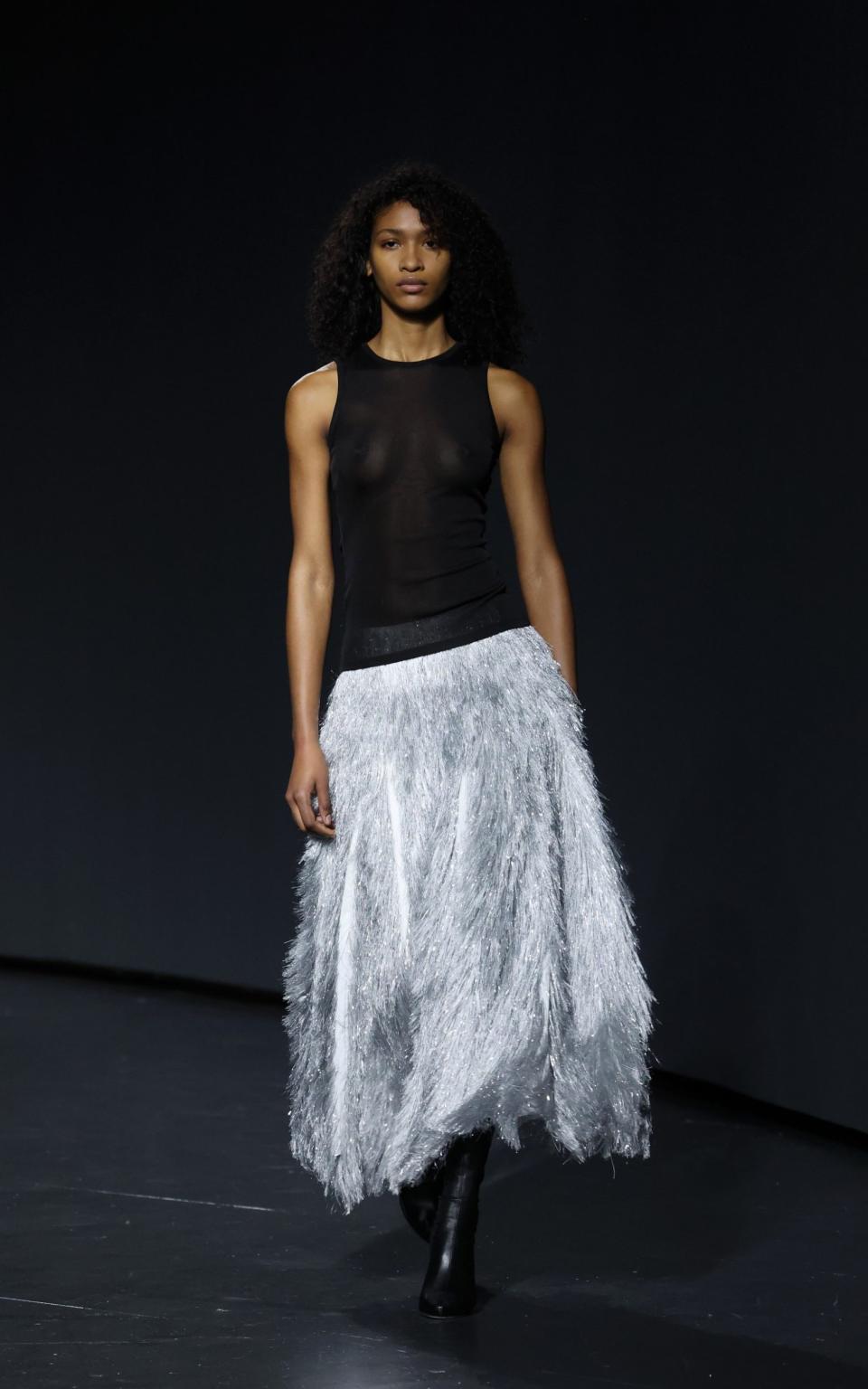 16Arlington: dazzle in a sparkling maxi skirt