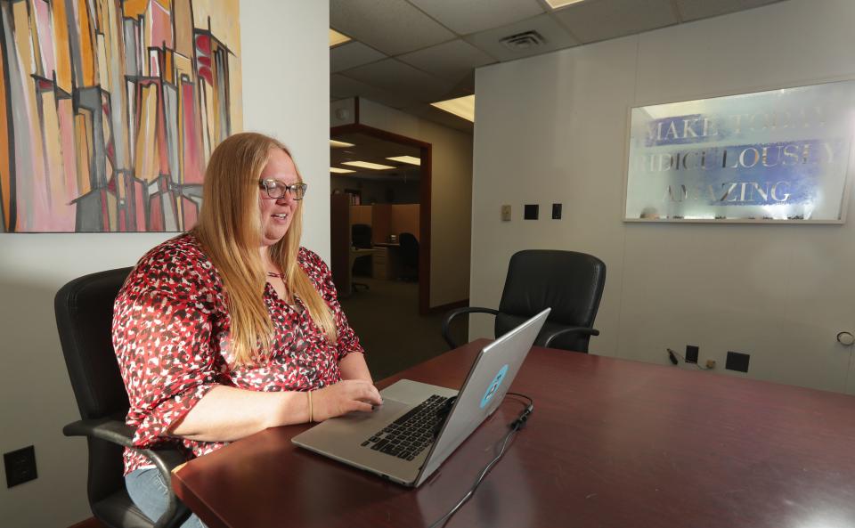 Amelia Gagliano manages the Errand Solutions customer service center in Land O' Lakes. The Chicago-based firm was able to open an office in the small town in Vilas County, Wisconsin, because it has high-speed internet. Many business professionals now work remotely from towns in the Northwoods, provided they can get a decent internet connection.