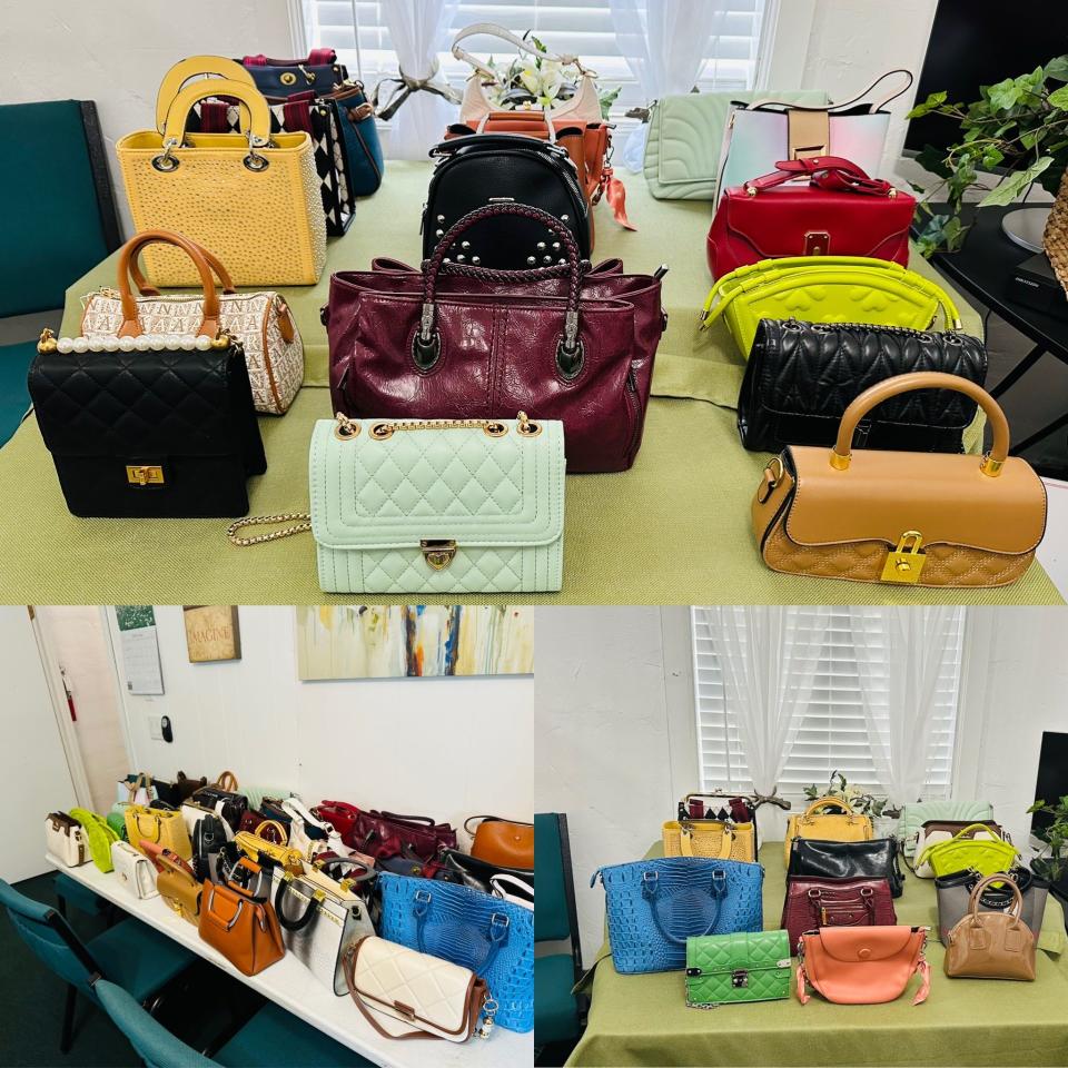 Purses donated to give out for Mother's Day to Tallahassee moms.