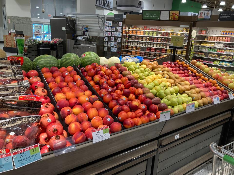 The produce section at Publix in Tennessee