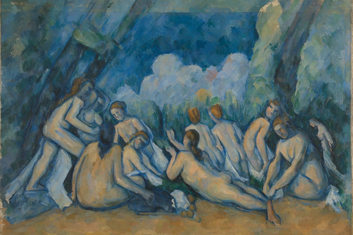 Bathers (Les Grandes Baigneuses),  Paul Cézanne, c1894 – 1905 (National Gallery)