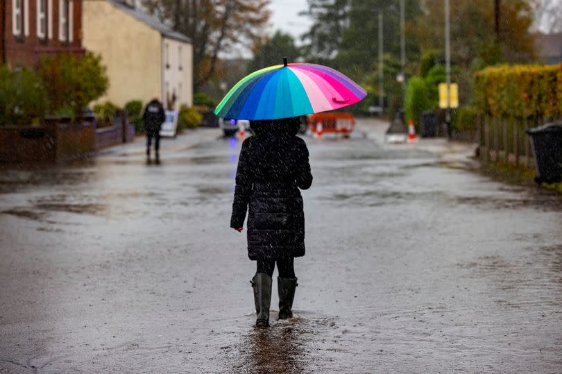 There is an increased risk of flooding from the downpours