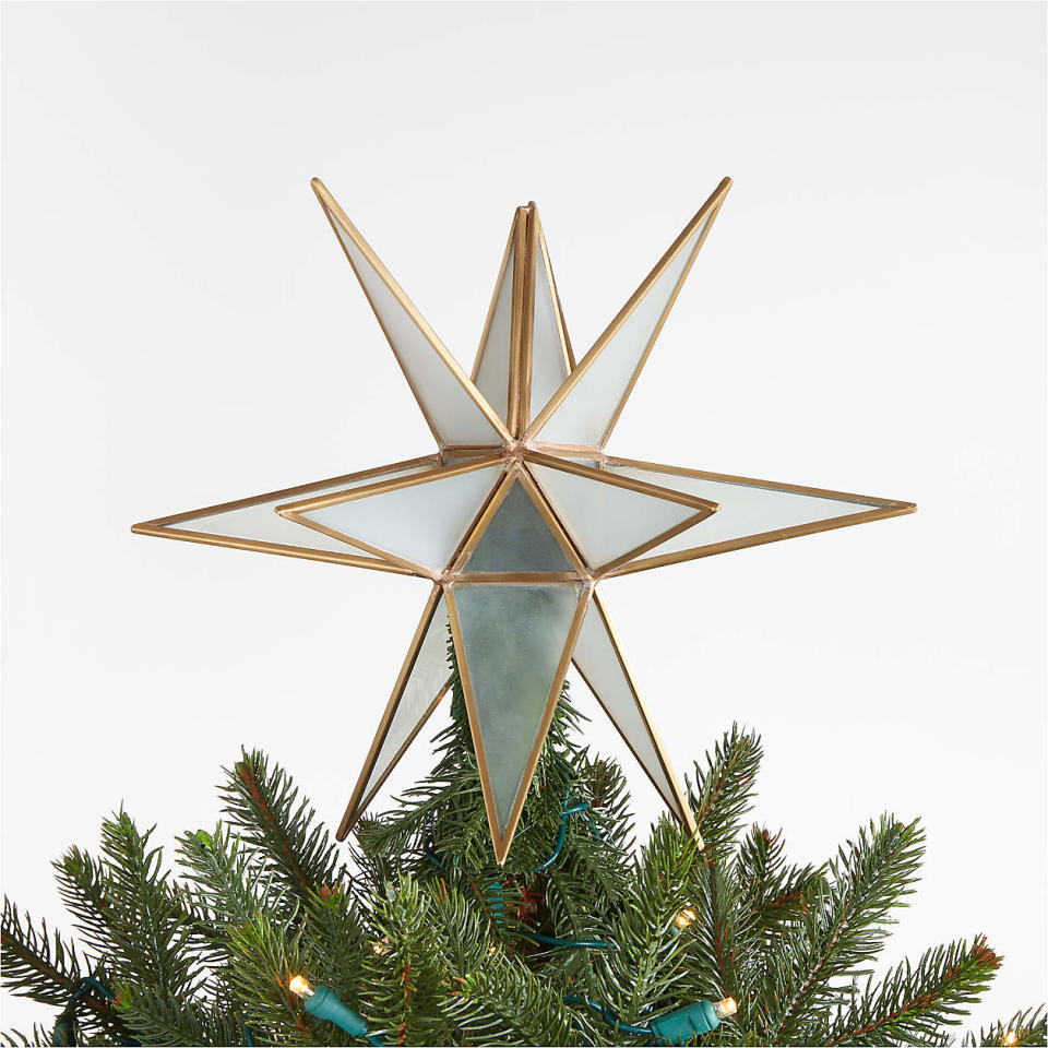 <p><a href="https://go.redirectingat.com?id=74968X1596630&url=https%3A%2F%2Fwww.crateandbarrel.com%2Ffrosted-glass-star-christmas-tree-topper%2Fs101645&sref=https%3A%2F%2Fwww.townandcountrymag.com%2Fleisure%2Fg42145590%2Fbest-christmas-tree-topper-ideas%2F" rel="nofollow noopener" target="_blank" data-ylk="slk:Shop Now;elm:context_link;itc:0;sec:content-canvas" class="link ">Shop Now</a></p><p>Frosted Glass Star Christmas Tree Topper</p><p>crateandbarrel.com</p><p>$59.95</p>