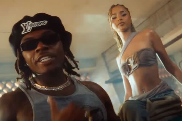 Gunna and Tyla in "Jump" music video