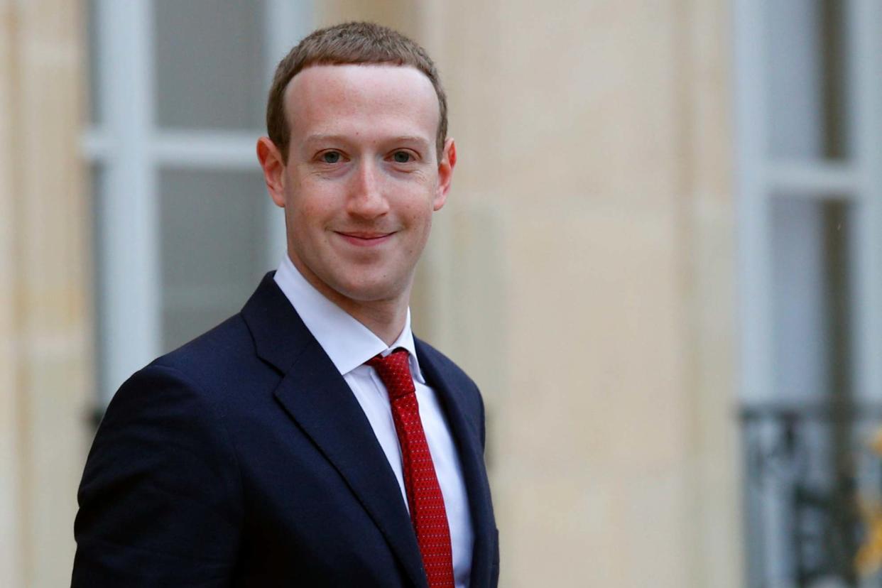 Facebook CEO Mark Zuckerberg: AP