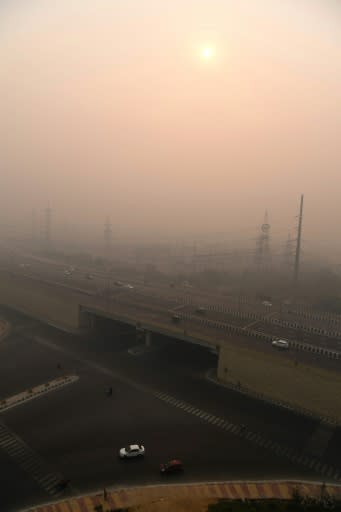 Early morning ambient air quality readings in Delhi touched 526, according to the US embassy in the city which independently monitors pollution levels