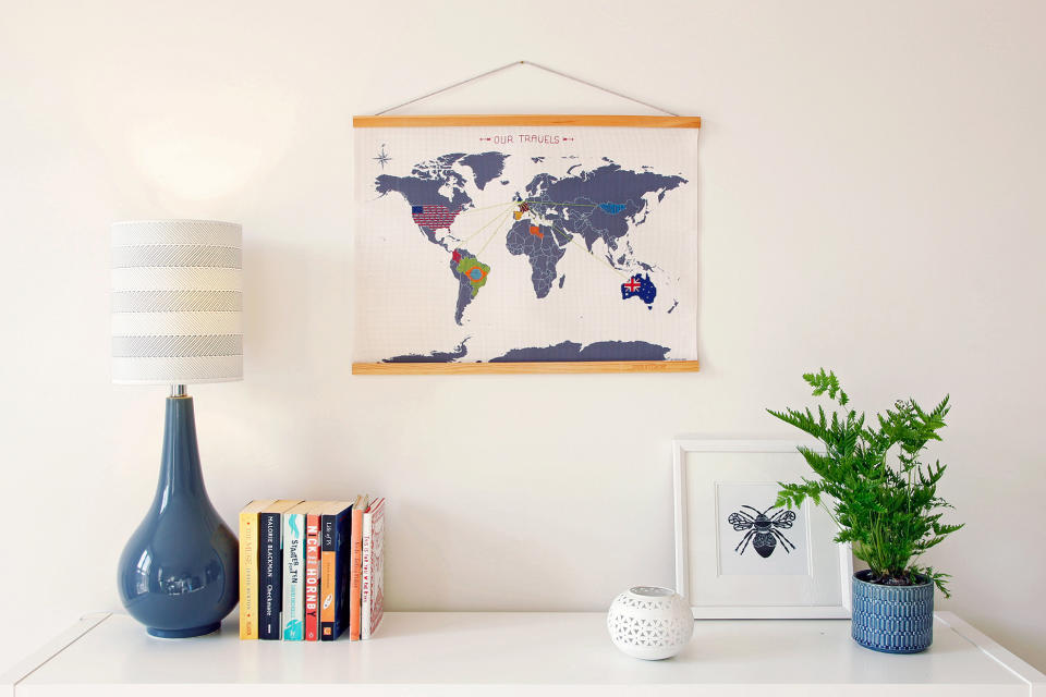 Cross-Stitch World Map