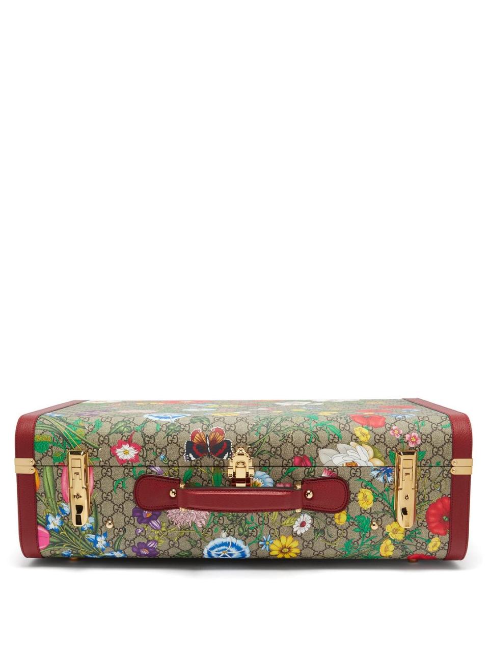 <p>Canvas and leather suitcase, £4,320, Gucci</p><p><a class="link " href="https://go.redirectingat.com?id=127X1599956&url=https%3A%2F%2Fwww.matchesfashion.com%2Fproducts%2FGucci-GG-Flora-coated-canvas-and-leather-suitcase-1320850&sref=https%3A%2F%2Fwww.townandcountrymag.com%2Fuk%2Fstyle%2Ffashion%2Fg32698495%2Fwhat-to-wear-seaside-staycation%2F" rel="nofollow noopener" target="_blank" data-ylk="slk:Shop now;elm:context_link;itc:0;sec:content-canvas">Shop now </a></p>