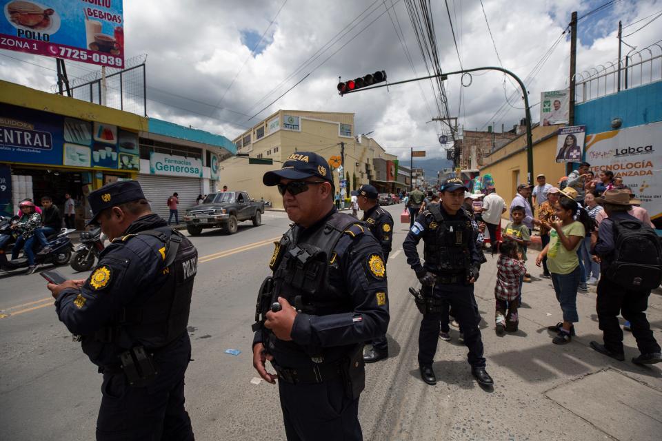 Security was increased for a political rally for presidential candidate for Movimiento Semilla, Bernardo Arevalo in Huehuetenango on Aug.12, 2023, as a threat of provocateurs showing up a the rally according to Arevalo’s team.