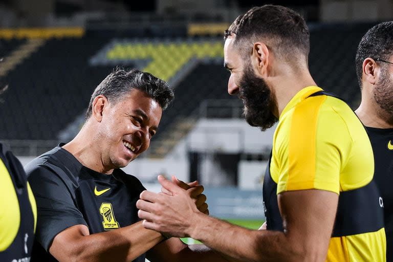 Marcelo Gallardo y Karim Benzema, Al Ittihad