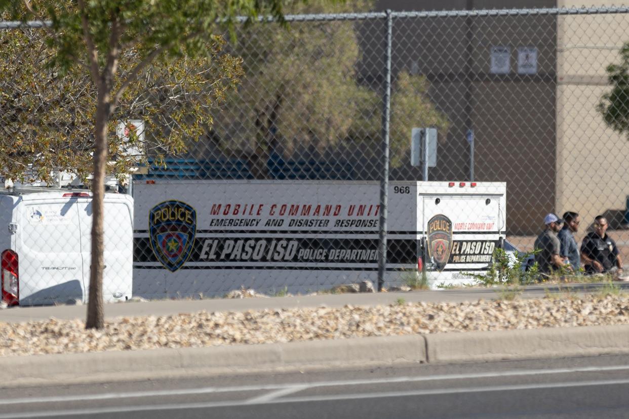 El Paso Independent School District Police Department officers are investigating a fatal officer-involved shooting Thursday, Aug. 22, 2024, at Franklin High School in West El Paso.