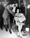 <p>Nine months later, the lovebirds welcomed their first and only child together, daughter Lisa Marie. </p> <p>"The nurse brought her into my room and I cradled her in my arms. She was so tiny, so beautiful," Priscilla wrote. "Elvis came into the room and kissed me, thrilled that we had had a perfectly normal, healthy baby. Then he took us both in his arms and held us."</p>