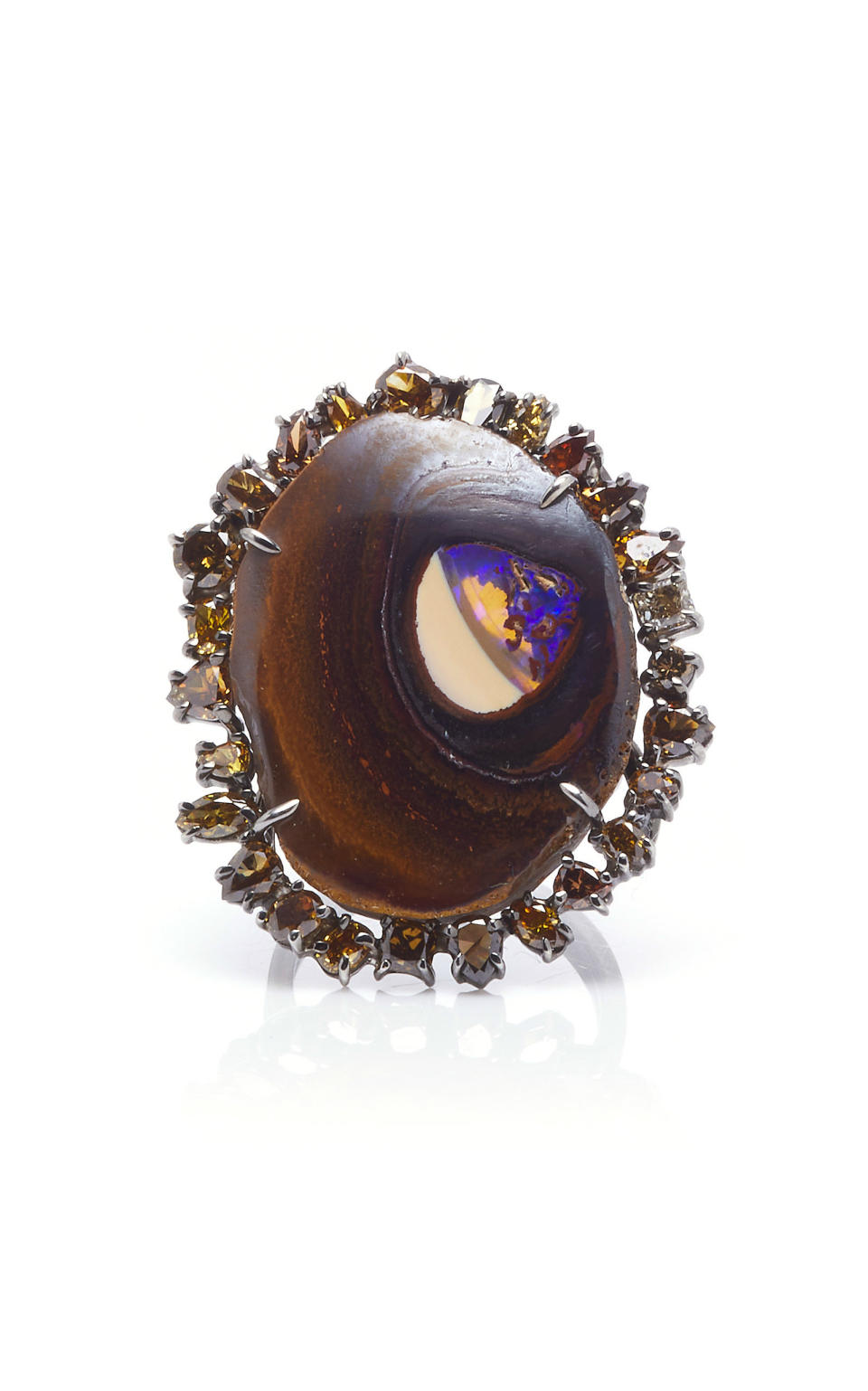 Kimberly McDonald One-of-a-Kind Brown Yowah Nut Opal Ring