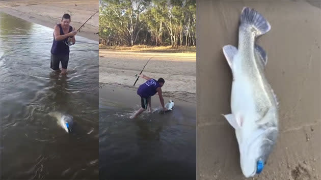 Sturgeon on a Barbie Rod! 