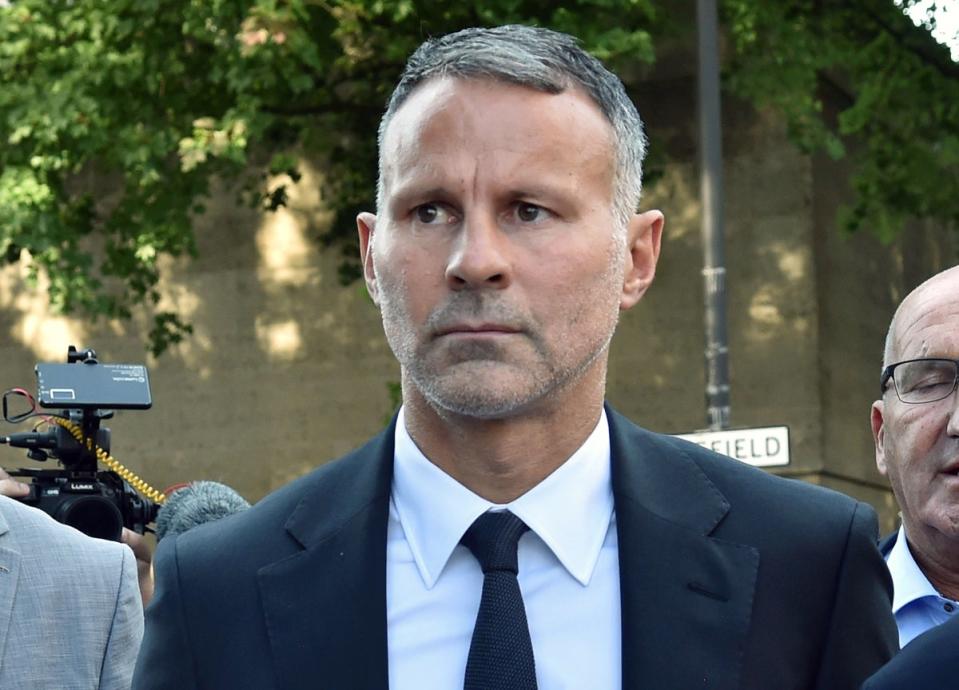 Giggs leaving Manchester Crown Court on Wednesday (PA) (PA Wire)