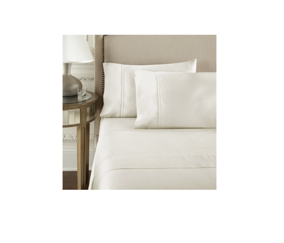 1) Yalda Sheet Set in Ivory