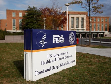 FILE PHOTO: The headquarters of the U.S. Food and Drug Administration is shown in Silver Spring near Washington
