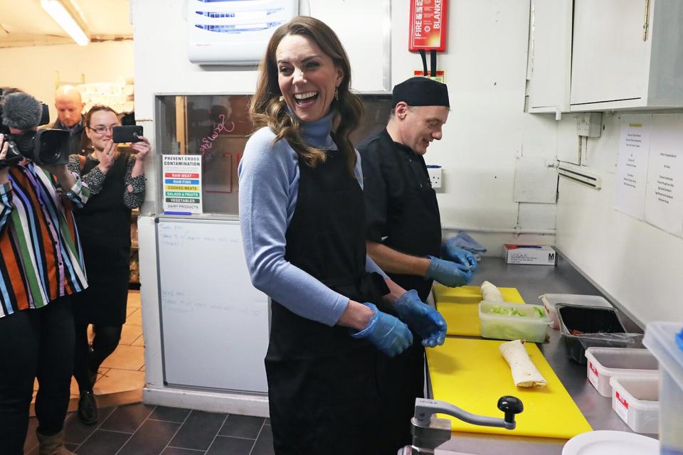 Later on in the day, Kate traveled to Aberdeen, Scotland, to continue her mission to help young children.