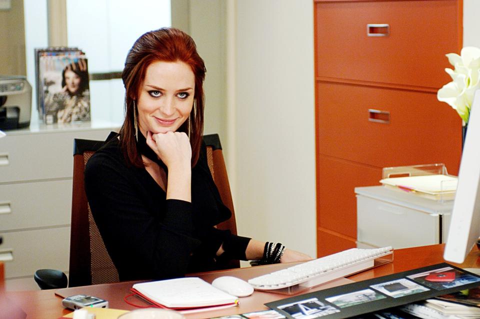 <h1 class="title">THE DEVIL WEARS PRADA, Emily Blunt, 2006, TM and Copyright © 20th Century Fox Film Corp. All rights</h1><cite class="credit">©20thCentFox/Courtesy Everett Collection</cite>