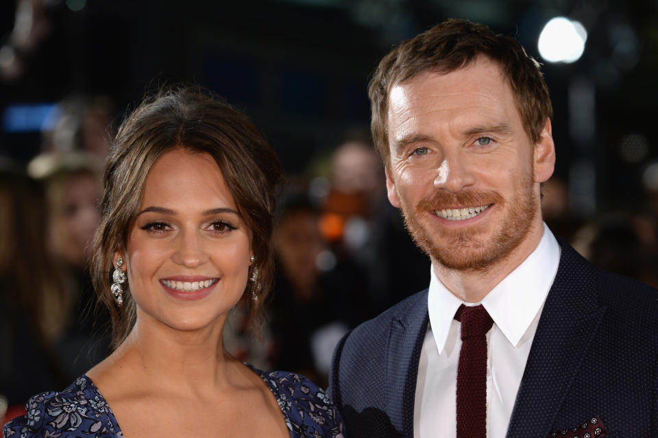 Michael Fassbender and Alicia Vikander