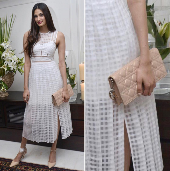6. Athiya Shetty is one classy girl in this number by Self Portrait. How much are you digging those cut-outs, and of course that Dior arm candy!?