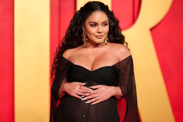 Vanessa Hudgens Changed Into a Sheer Dress and Panties for the Vanity Fair  Oscar Party - Yahoo Sports