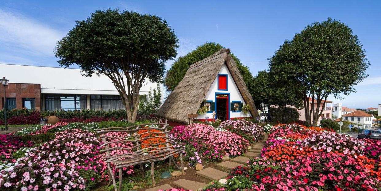 madeira in bloom santana and its typical houses