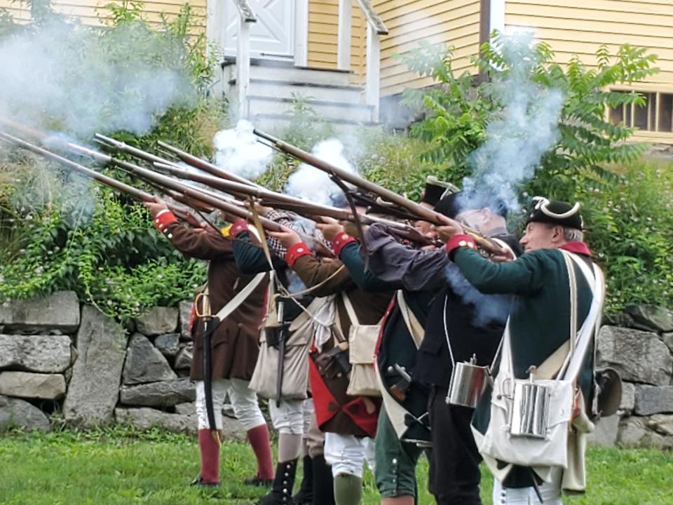 First New Hampshire regiment muster demonstration at the American Independence Festival in Exeter