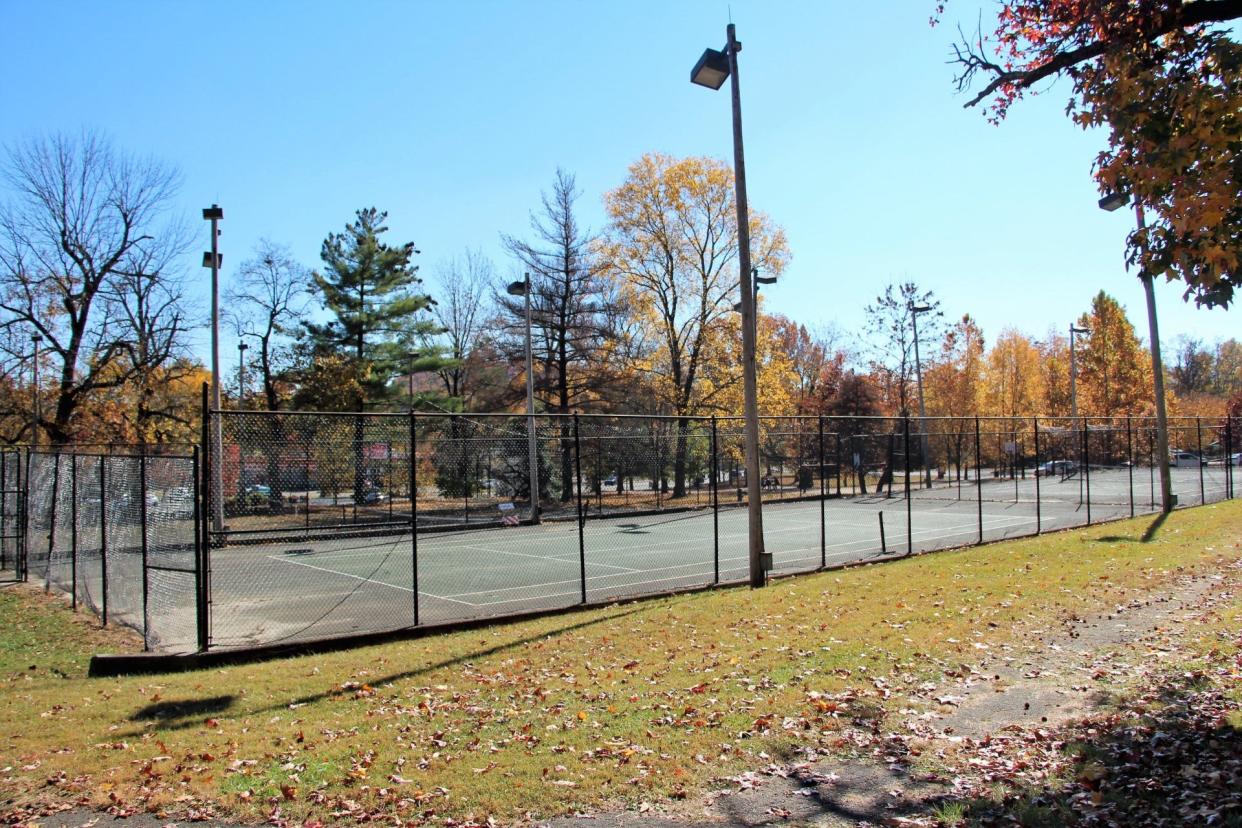 Louisville Parks and Recreation closed the six tennis courts at Iroquois Park to turn them into four pickleball courts, two new tennis courts, and a futsal court.