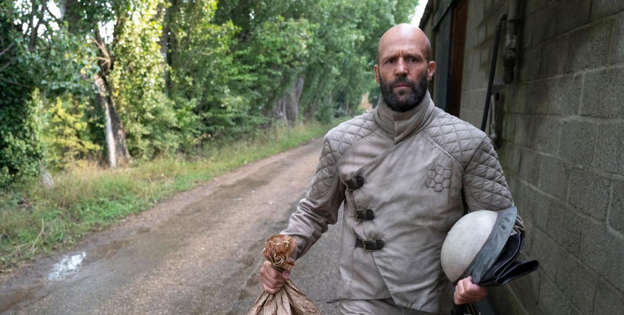 jason statham as clay, the beekeeper