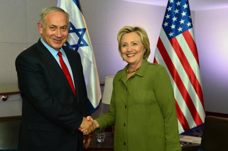以色列總理納坦雅胡25日分別別與川普及希拉蕊會面。（圖/納坦雅胡粉絲頁）
