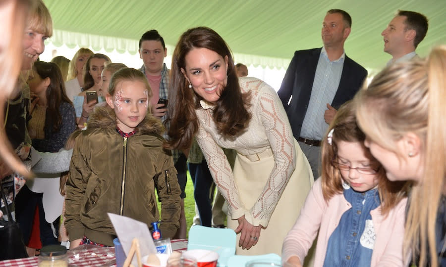 All the pictures from Prince William, Kate and Prince Harry's Buckingham Palace tea party