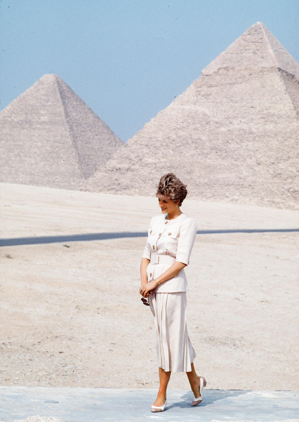 Fighting Her 'Awkward' Nerves to Pose at the Pyramids