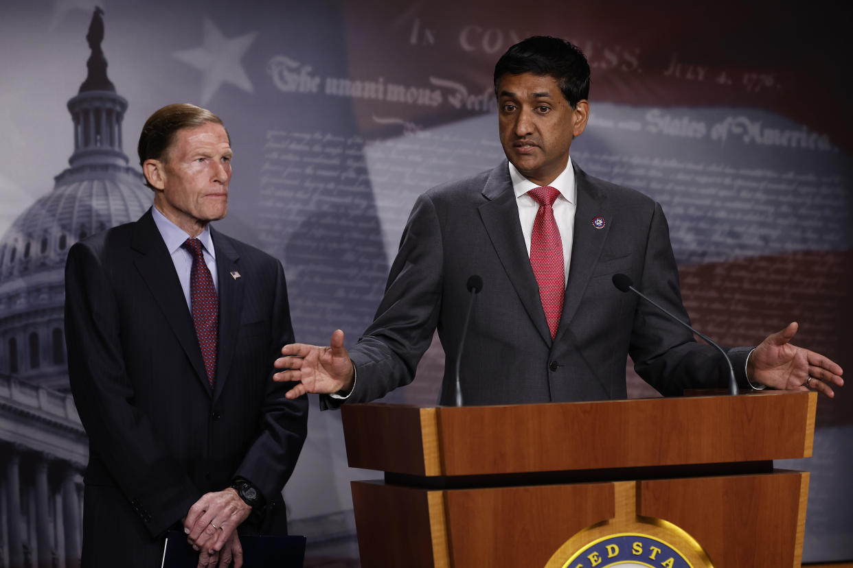 Rep. Ro Khanna with Sen. Richard Blumenthal