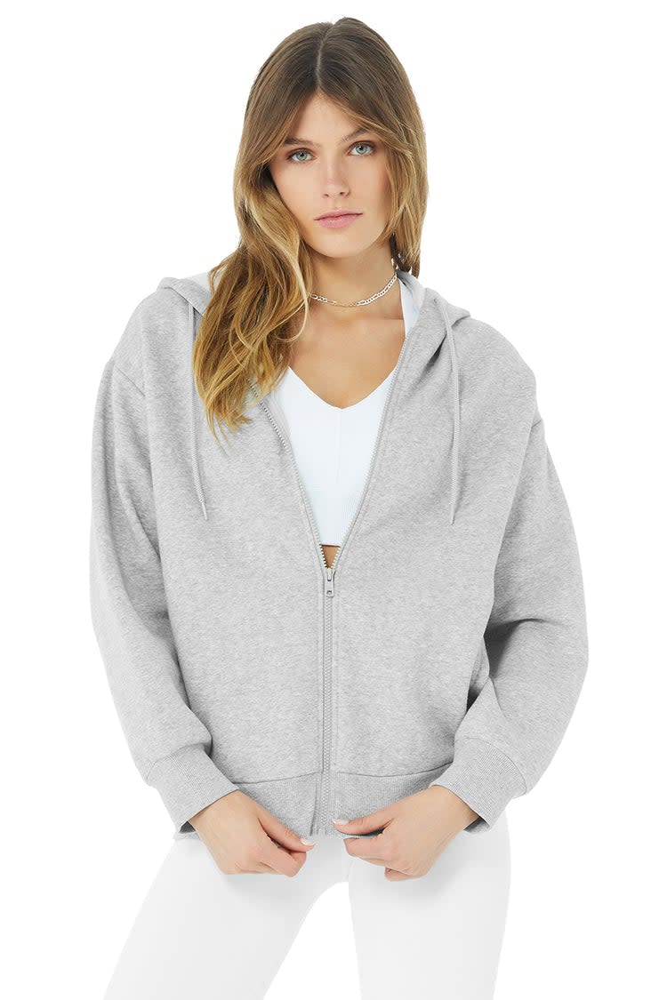 Alo Yoga Full Zip Hoodie - Credit: Alo Yoga.