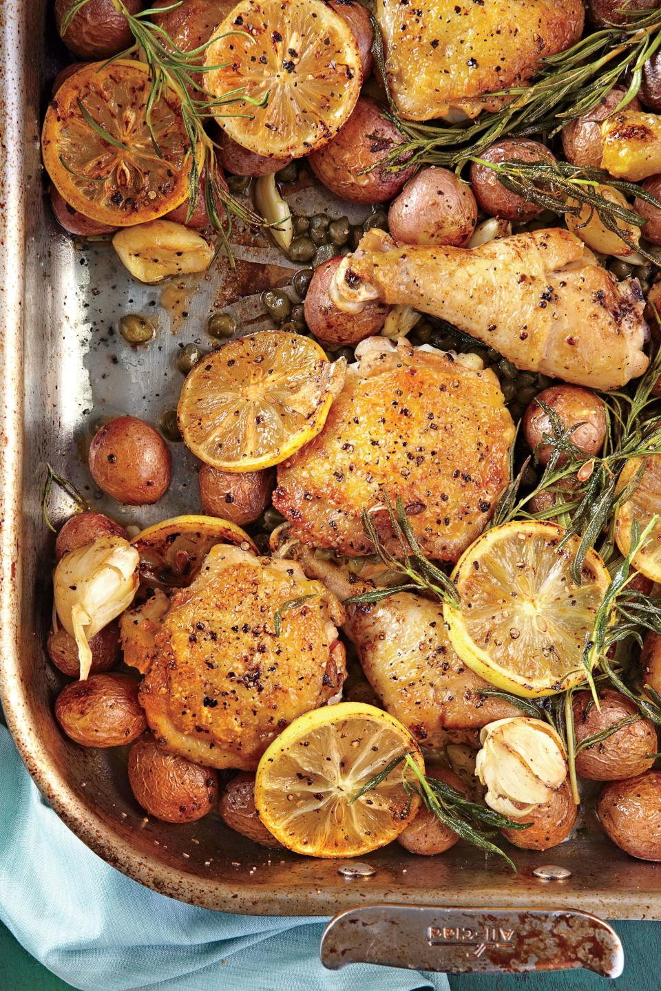 Lemon-Rosemary-Garlic Chicken and Potatoes