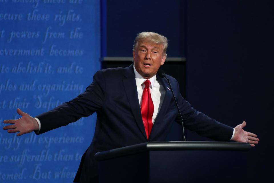 Donald Trump said he was the ‘least racist person in the room’ during the final presidential debate