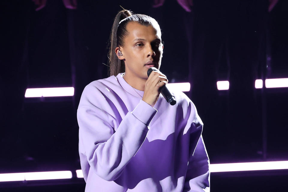 Stromae, ici sur la scène des Victoires de la musique, au mois de février 2023.